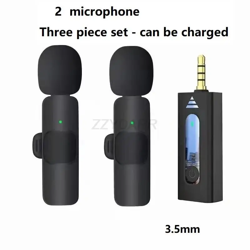 

3.5mm Wireless Lavalier Microphone Omnidirectional Condenser Mic for Camera Speaker Smartphone Recording Mic for TikTok Youtube