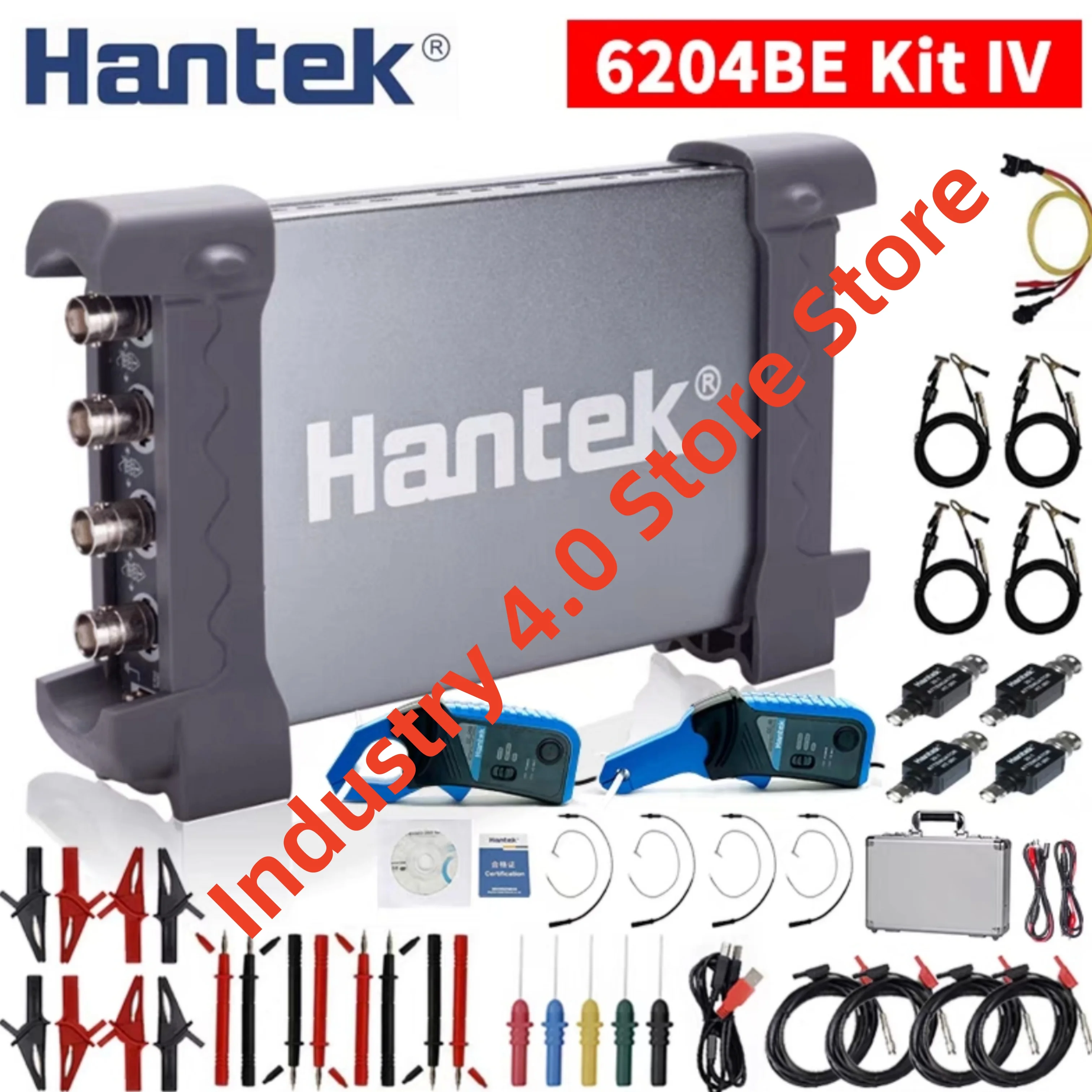 

Hantek 6204BE KIT-IV Four-channel USB virtual oscilloscope new original