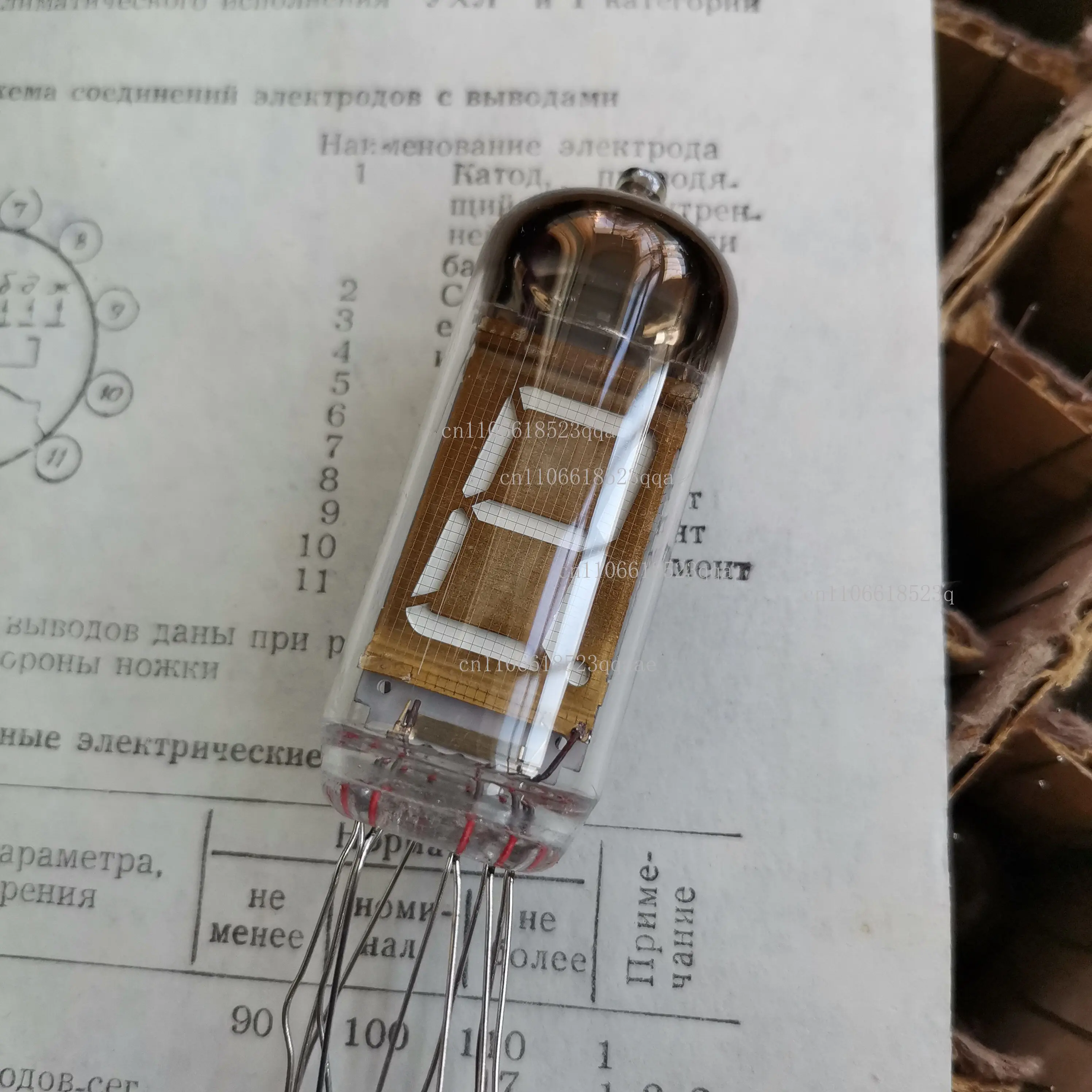 

Импортированная флуоресцентная трубка iv-11, светящаяся цифровая трубка, сделай сам, креативные часы, будильник, трубка