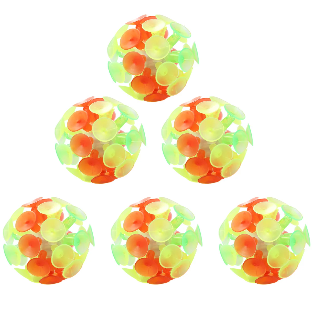 

9pcs Children's Suction Ball Toys Glowing Parent-child Interaction Sucker Ball Kids Plaything Party Toy for Boys and Girls