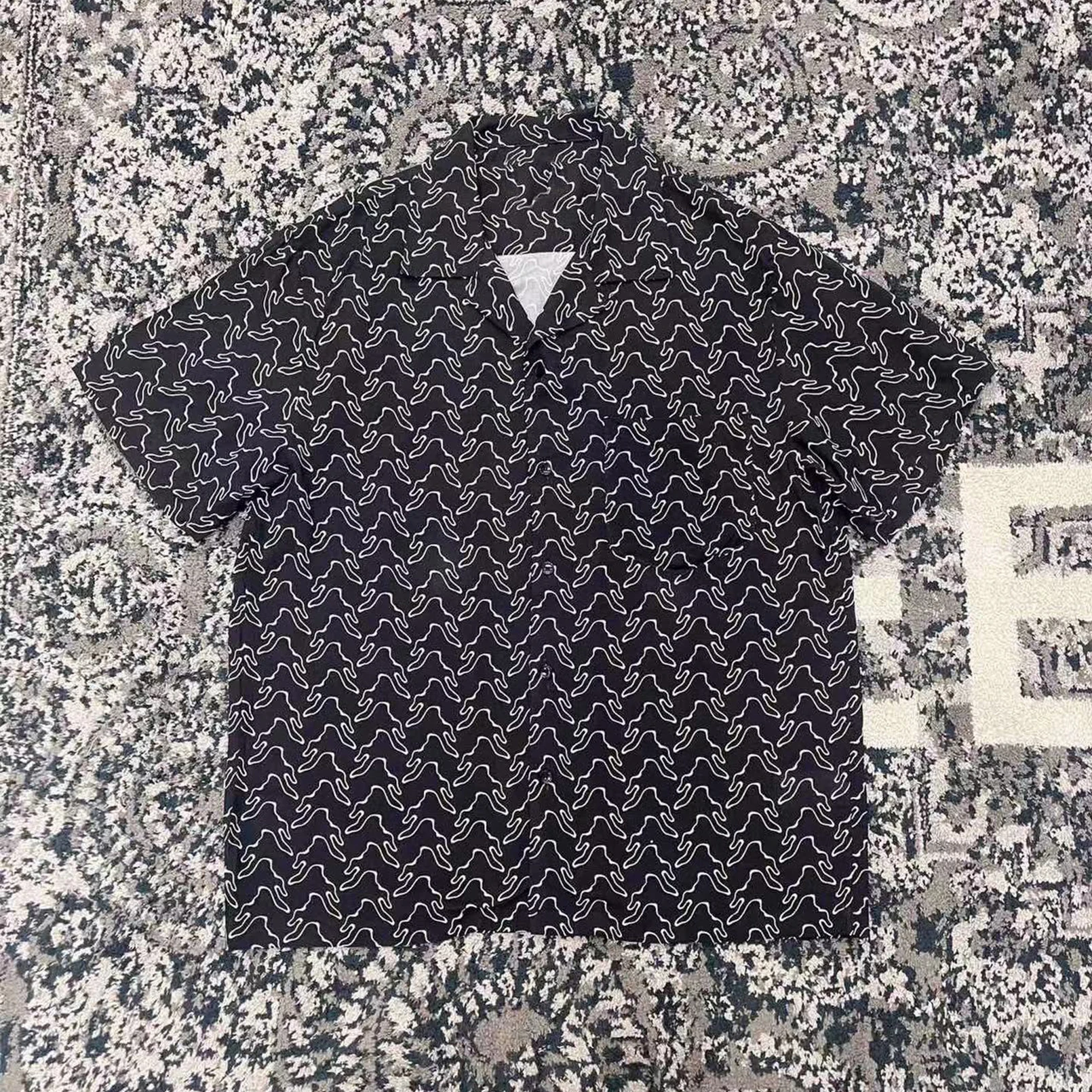 

NIGO Summer Print Casual Short Sleeve Shirt Ngvp #nigo5577