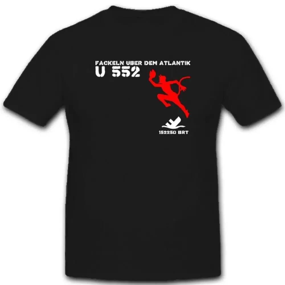 U-boot 552 U552 German Naval Submarine T-Shirt. Premium Cotton Short Sleeve O-Neck Mens T Shirt New S-3XL