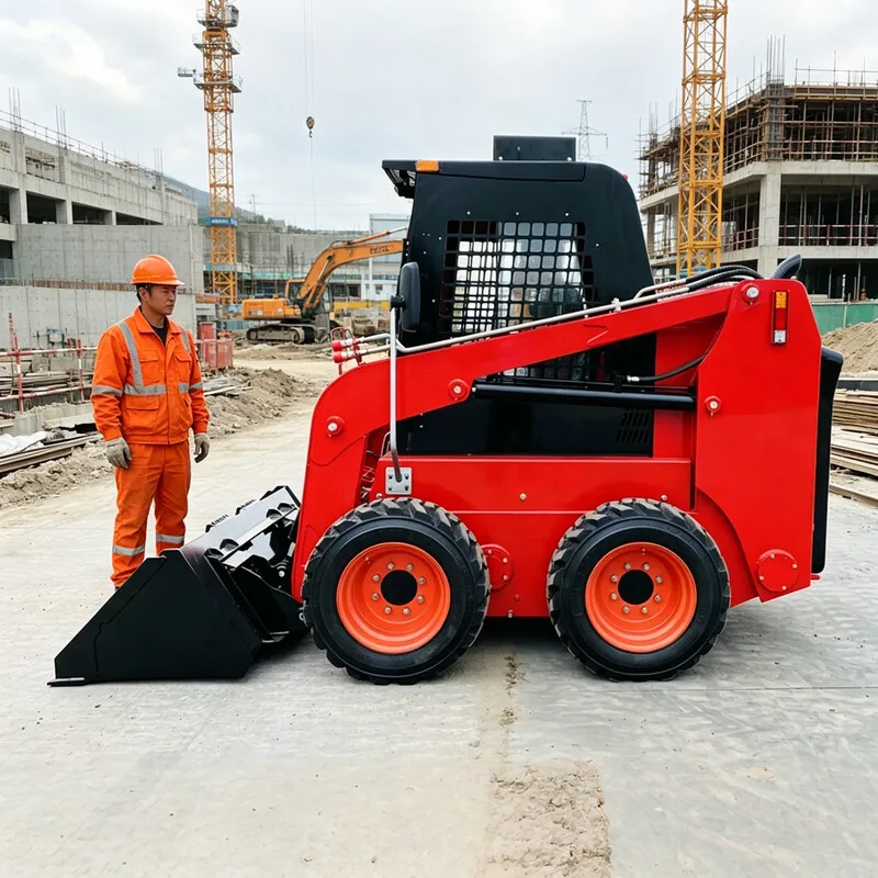 Customized Chinese Micro Skid Steer Loader Ultra Compact Stand On Mini Loader 250kg Capacity Garden Farm China Price