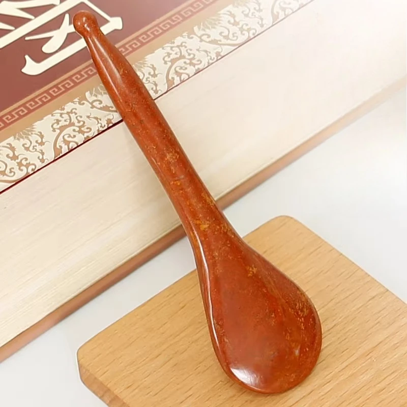 

Палочка для массажа лица и точечного воздействия Бяньши / Доска для скребкового массажа лица и глаз / Универсальный красный массажер Бяньши для всего тела