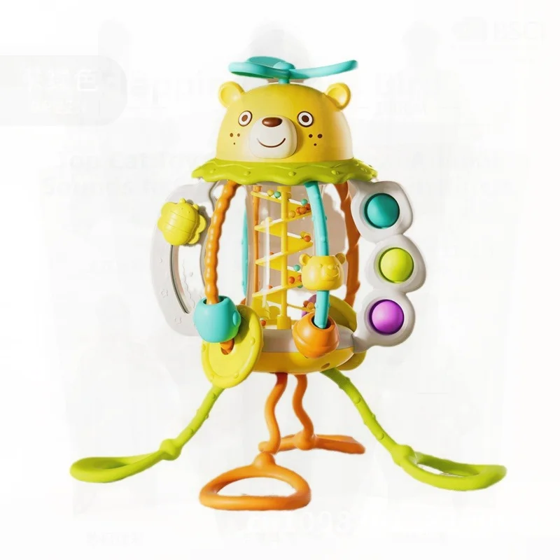 Kleine Beer Lala Baby Educatief Speelgoed 0-3 Jaar Oud Vroeg Onderwijs Muziek Rammelaar Pompen Coaxing Baby Plastic Speelgoed