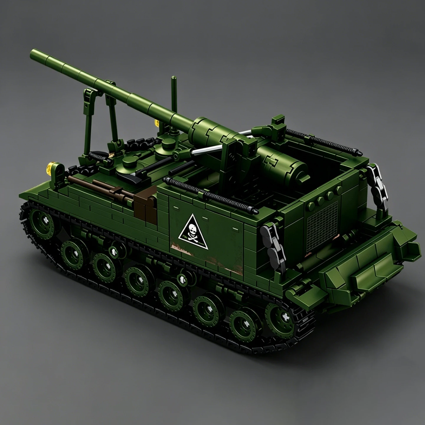 Artillery Model  puzzle Assembled building blocks U.S. M40 Self-Propelled Howitzer System Building Block
