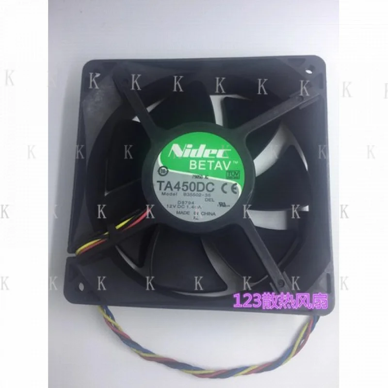 

C ДЛЯ NIDEC TA450DC B35502-35 DC12V 1.40A 12CM Охлаждающий вентилятор
