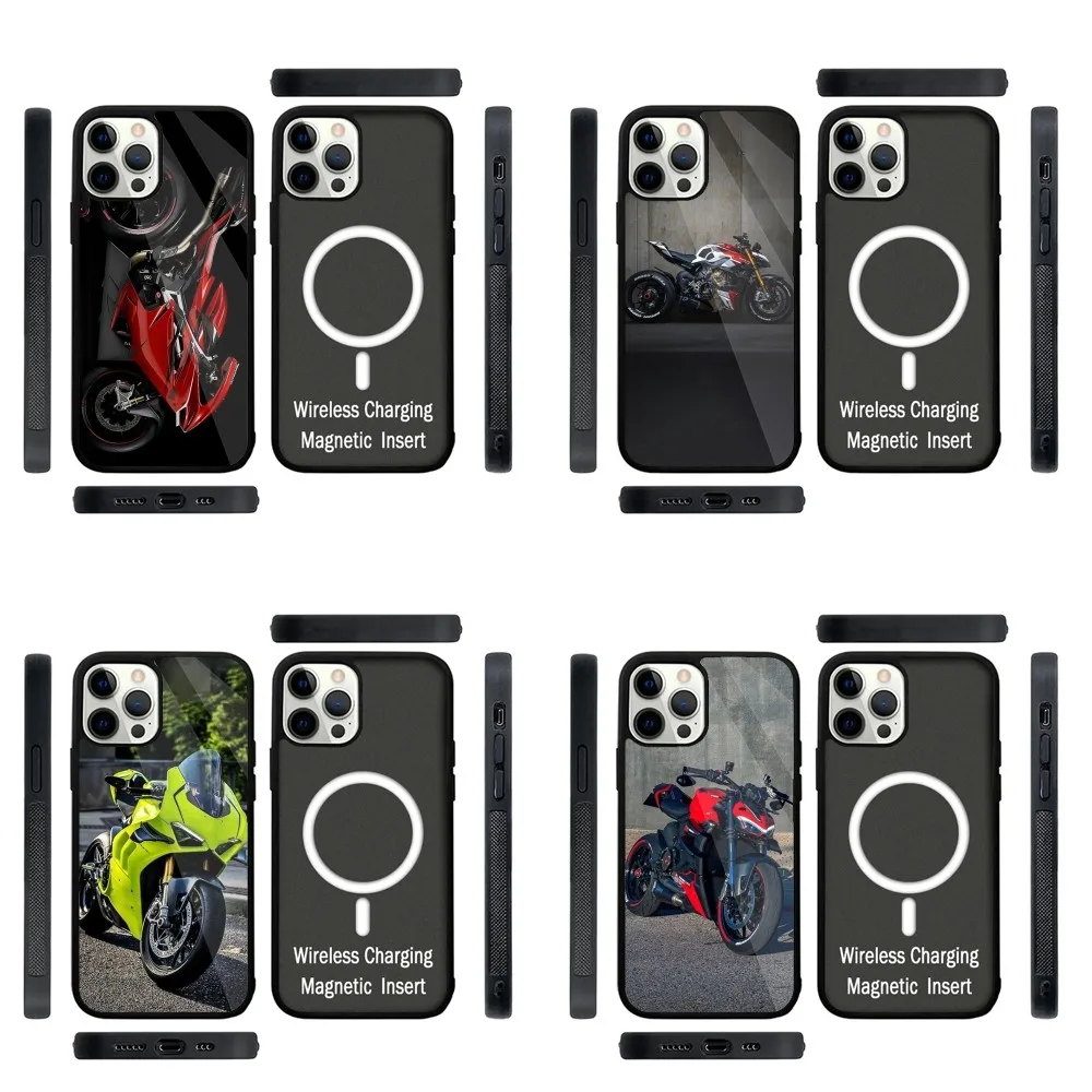 Motorcycle Racing D-Ducatis Phone Case Strong Magnetic For IPhone 15,14,13,Pro,Max,Plus,11,12,Mini For Magsafe Wireless Charging