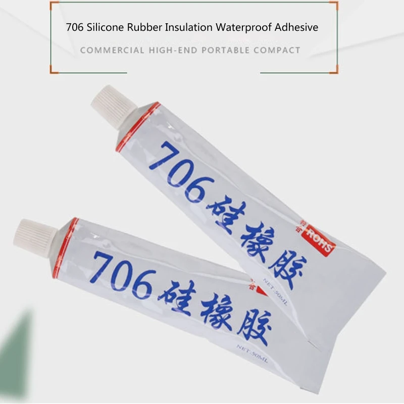 จาระบีซิลิโคนหลอด Super กาว50ML กันน้ำ Anti-Moisture Anti-Fire สำหรับ Home