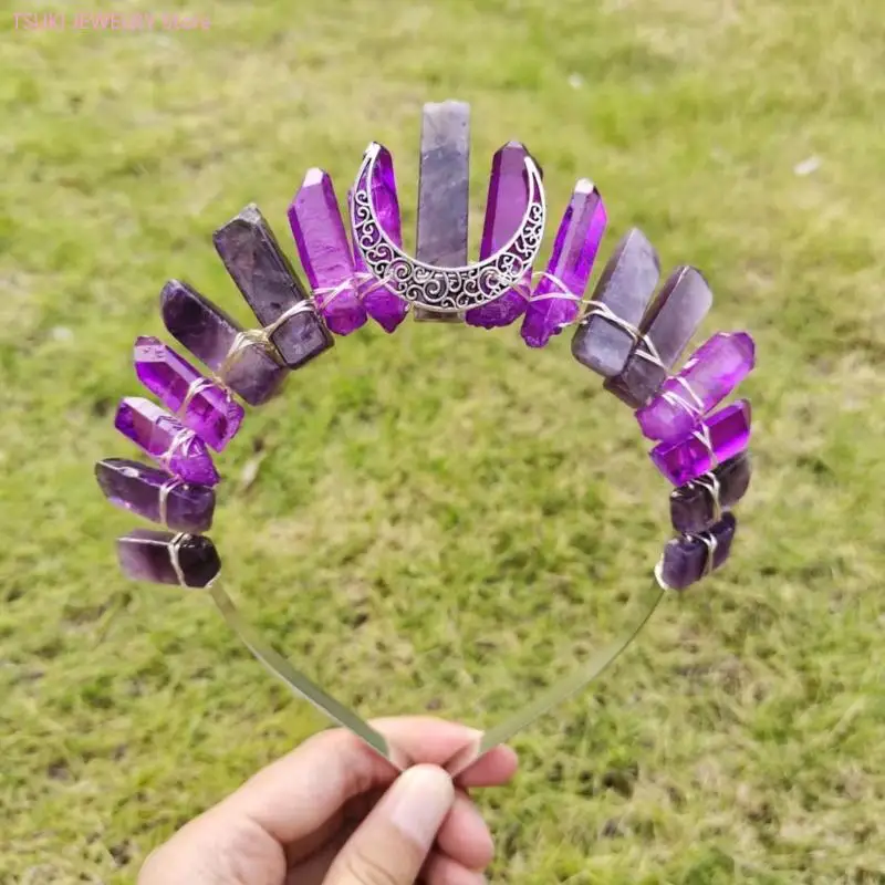 62Ke Crystal Crown Bash Abch CHOOP Moon Moon Pageant Prom Bridal for Wedding