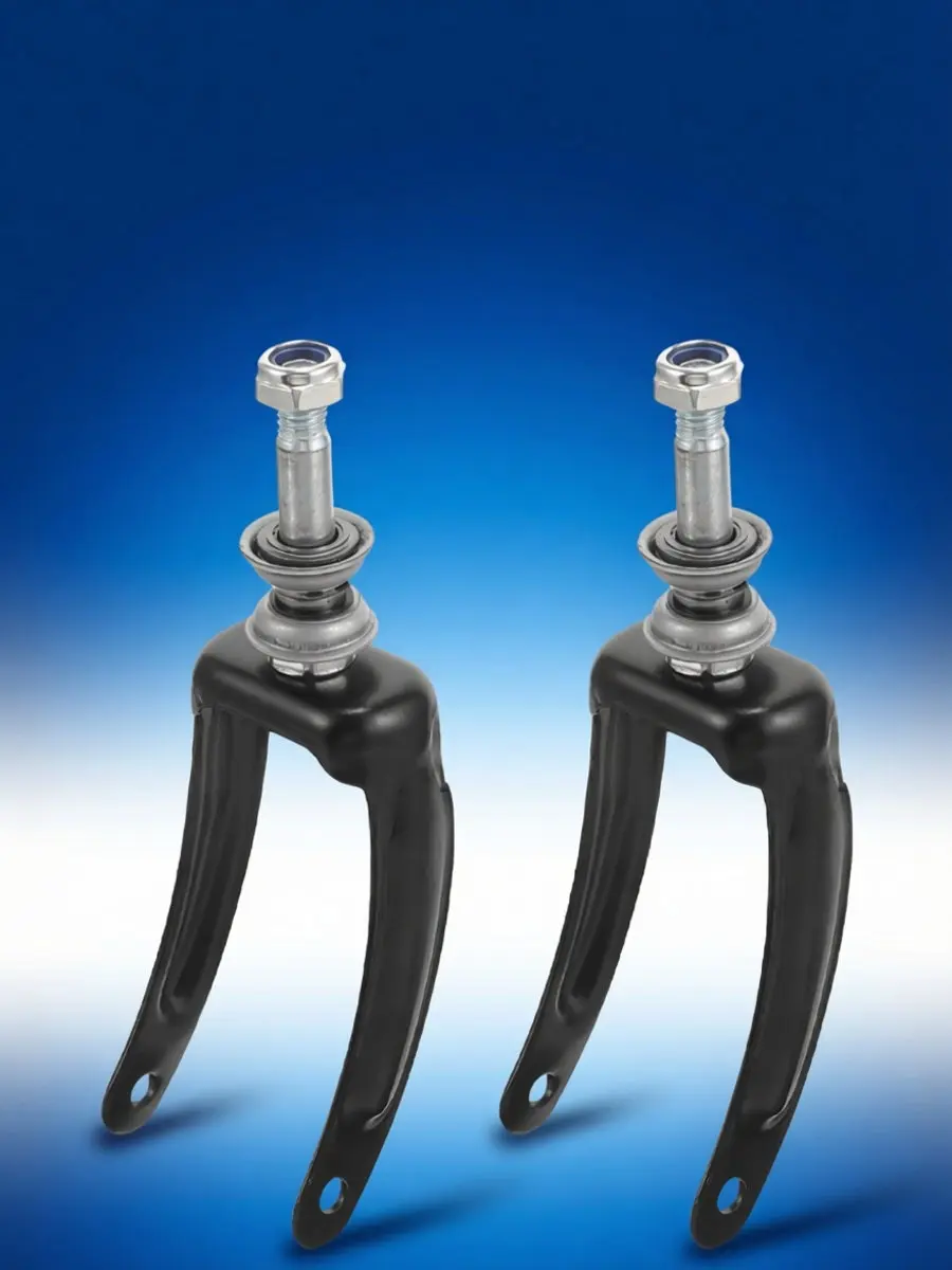 2Pcs Wheelchair Front Fork Metal Bearing Front Wheel Bracket Replacement Swivel Wheel Holder Drive Wheelchair Part