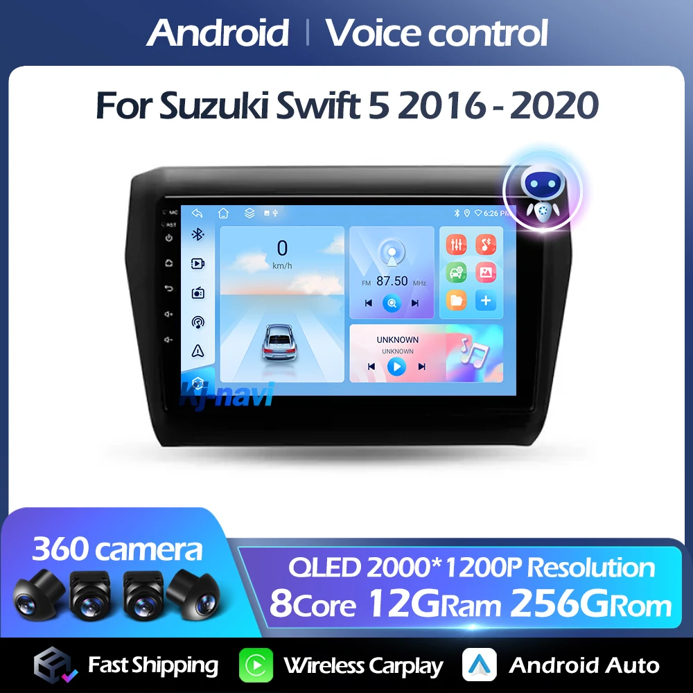 

Android 14 For Suzuki Swift 5 2016 - 2020 Multimedia Player FM Carplay Auto 4G GPS 5GWIFI Voice control DSP RDS