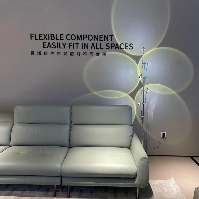 Modern Sunset Floor Lamp with 7 Colored Films & Angle Rotating, Mood Standing Lamp for Living Room Bedroom Hotel Decor Lighting