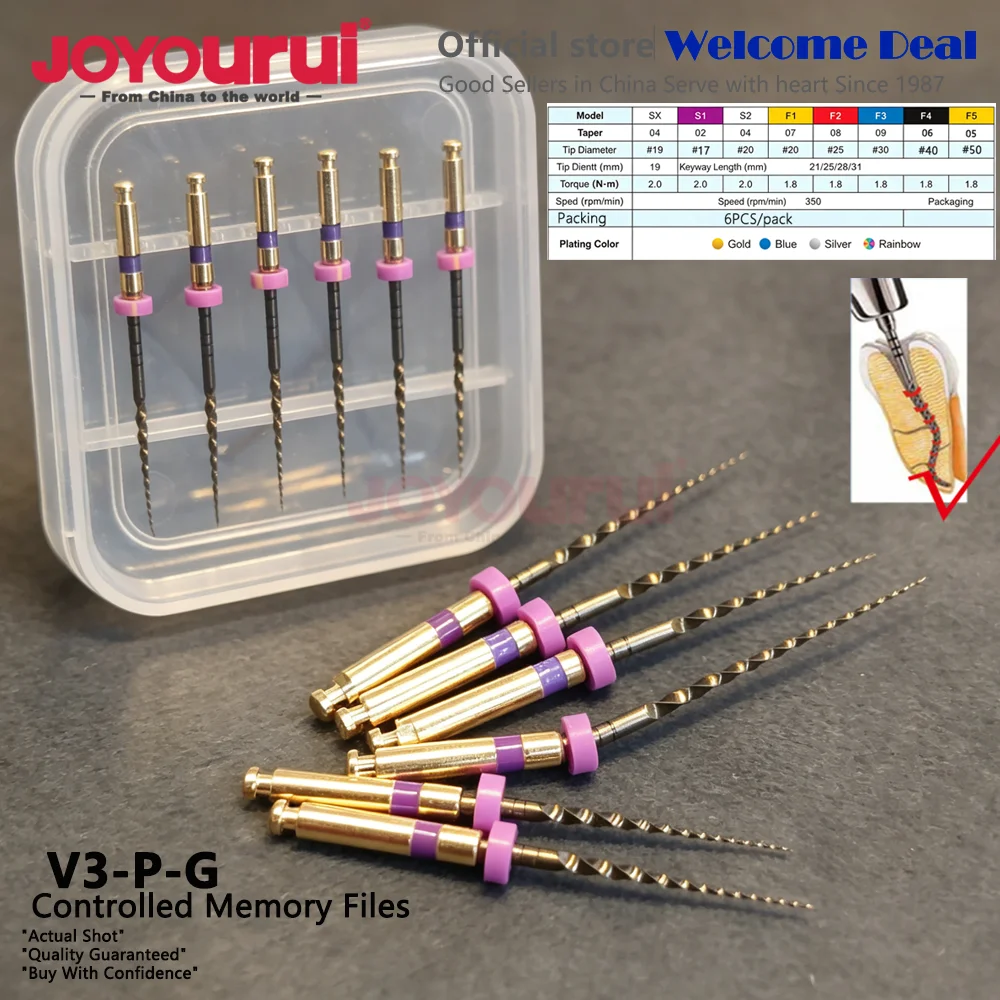 Dental Heat Activated 04 06 Blue Files Endo File Engine Use Rotary Needle SX-F3 F4 F5 For Root Canal Treatment 25/31/21mm Tools