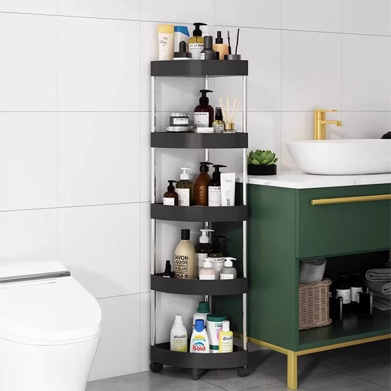 Estantes, armario de almacenamiento, organizador, inodoro, medicina, desinfectante, gabinete de baño, papel de lujo, muebles modernos para habitación