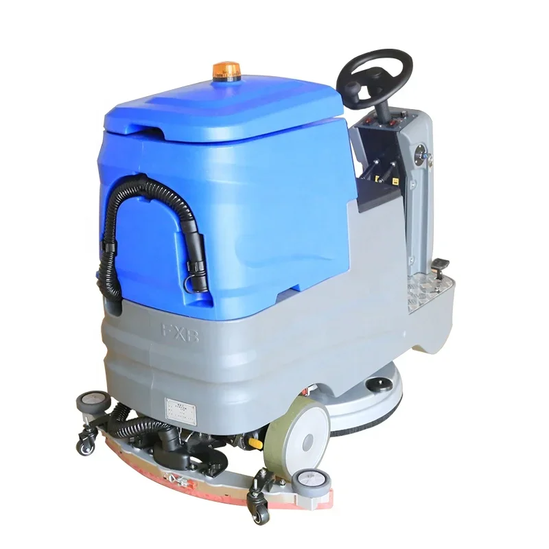 YG Commercial High Efficiency Floor Cleaning Scrubber 80 L Tank Electric Floor Scrubber Machine