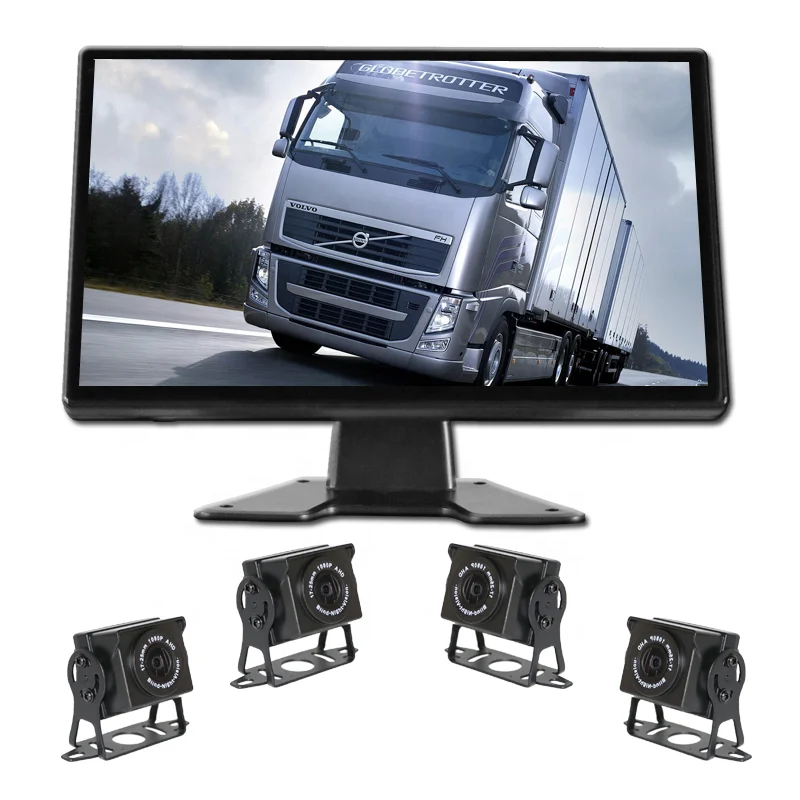 

10.1 Inch MP5 Camera Systems With 4 AHD Cameras For HGV Truck