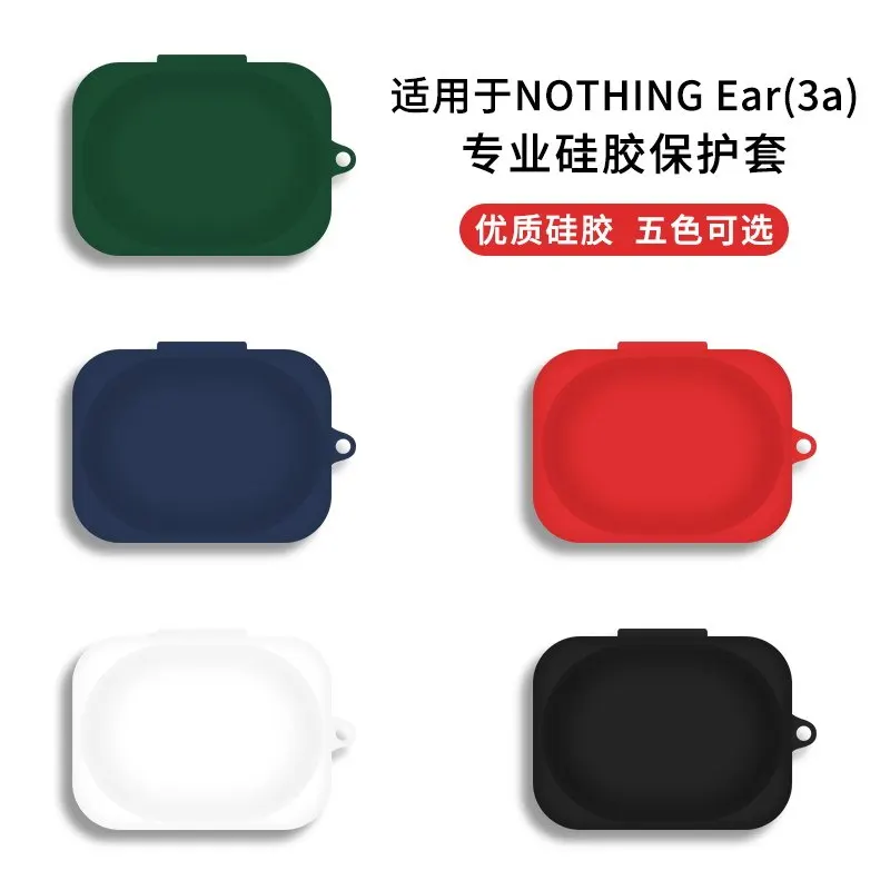 Silicone Protective Cover for Nothing Ear (3a) Headphone Anti Drop Waterproof Soft Case Wireless Earphone Funda with Hook Shell