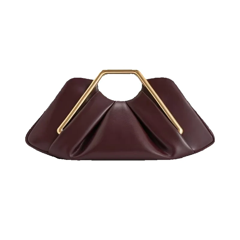 Neue Niche Cloud Abendtasche aus weichem Leder, plissiert, hochwertige Crossbody-Tasche für Damen (Modelljahr 2025)_voghion.com