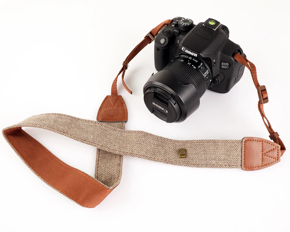 Универсальный плечевой ремень для зеркальной камеры в стиле ретро, регулируемый винтажный шейный ремень для Sony Nikon Canon Fujifilm Olympus