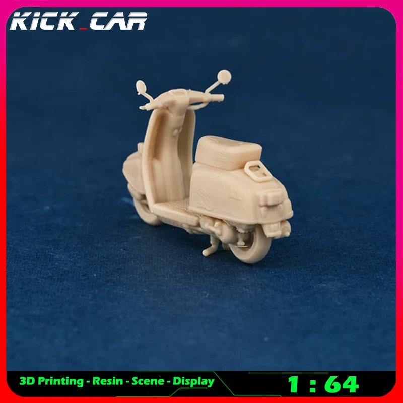 Kicarmod 1/64 Motorrad (ohne Jiffy-Ständer) Modellauto Diorama ungefärbtes Harz Garage Szene Dekoration Simulation Szene Spielzeug – Detail 16
