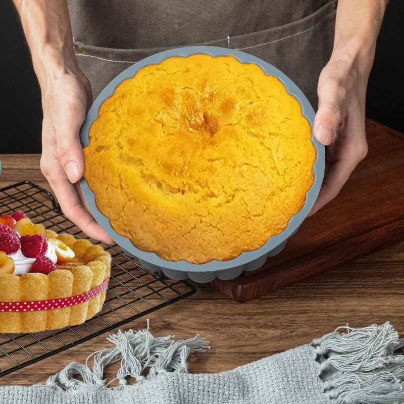 قالب سيليكون لعباد الشمس يمكنك صنعه بنفسك على شكل عباد الشمس غير لاصق، صينية كعكة جيلي قابلة لإعادة الاستخدام، أداة خبز المطبخ