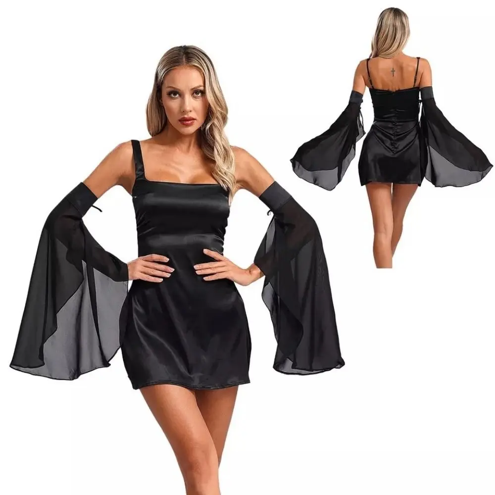 1 Paio di Maniche Lunghe Staccabili in Tulle per Donne, Sottili e Traspiranti, con Polsini in Chiffon e Lacci Regolabili, Protezione Solare