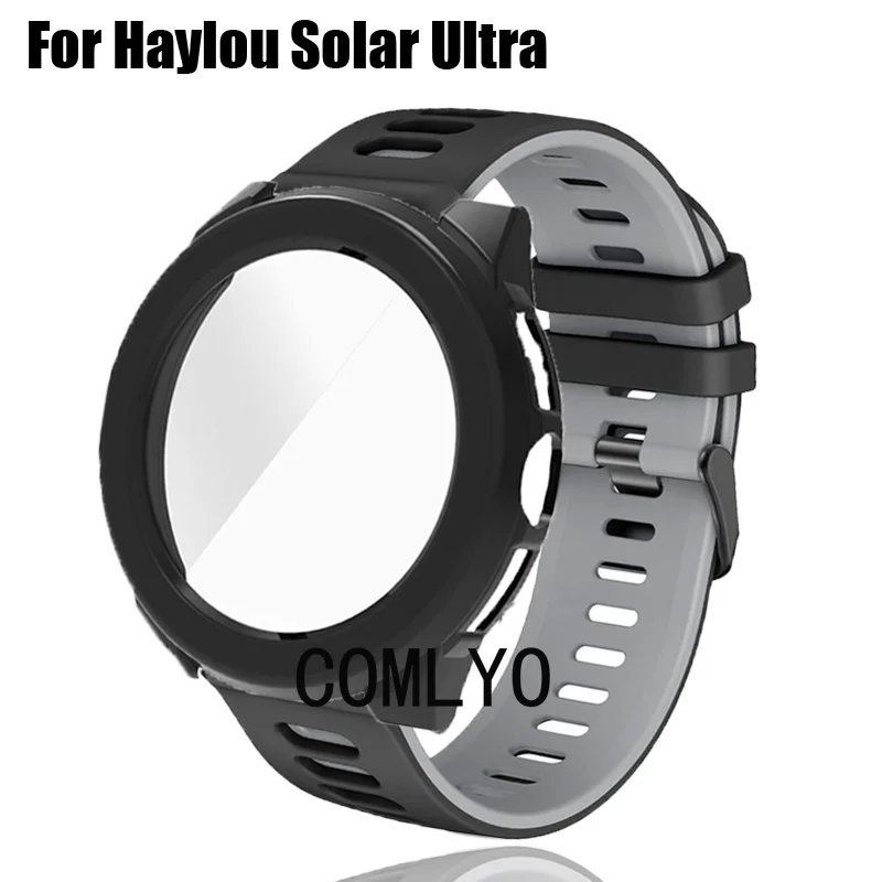 Чехол для умных часов HAYLOU Solar Ultra Strap, защитный чехол-бампер для мужчин и женщин, силиконовый мягкий браслет
