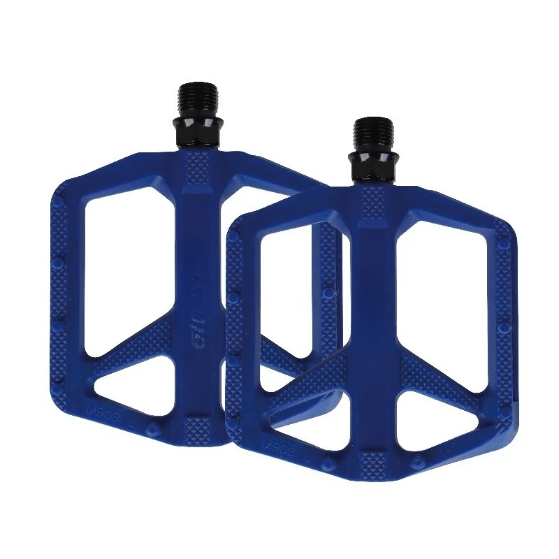 Lightweight nylon fiber platform pedals for rugged mountain bike pedals and cruisers