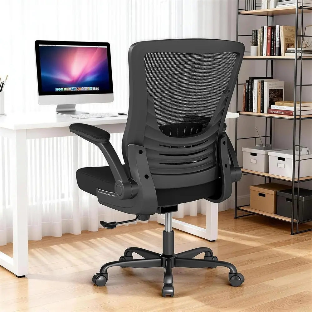 Ergonomic Oice Chair, Comy Mesh Desk Chair with lip-up Armrests | 300lbs Heavy Duty Computer Chair, 360° Rolling Caster, Breatha