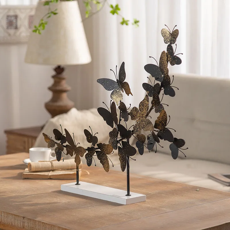 

Американский ретро-декор: старинный кованый железный декор в виде бабочки для рабочего стола, реквизит для фотосъемки, фон для декора