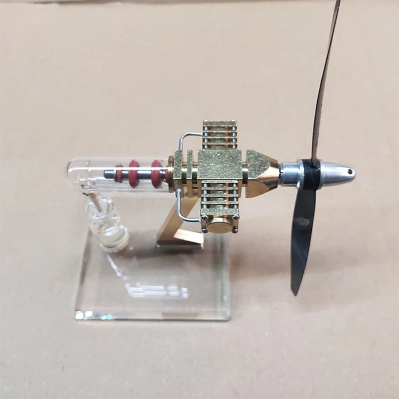 Aircraft Stirling Engine Model Interest Training modello di motore a vapore sussidi didattici Puzzle di fisica ornamenti regalo