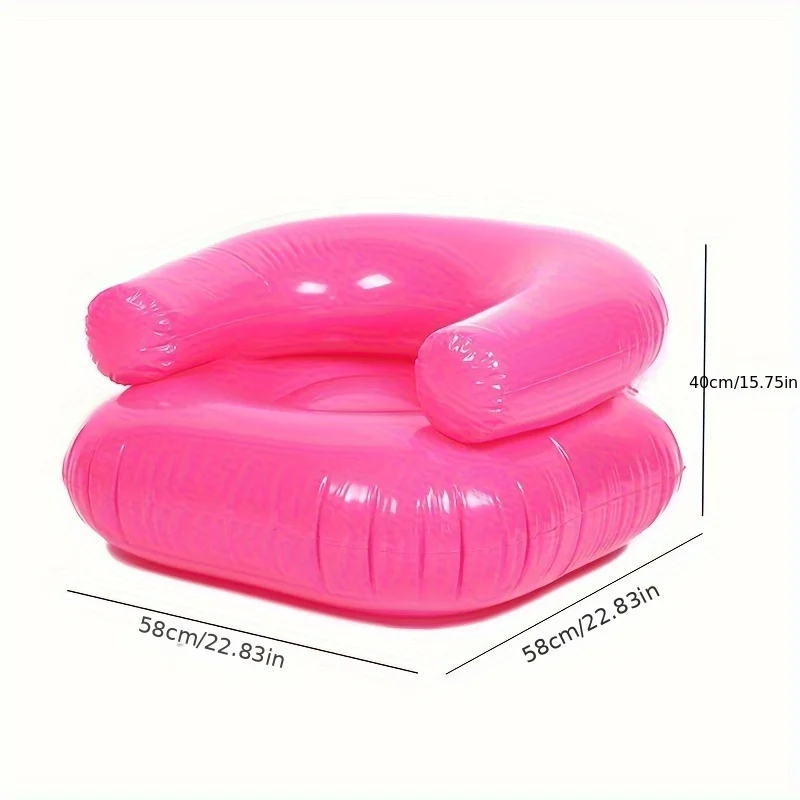 Inflatable Loungers Air Sofa Couch Inflatable Blow up Chair Outdoor Play Props Beach Camping Travel Portable Seat for Kids