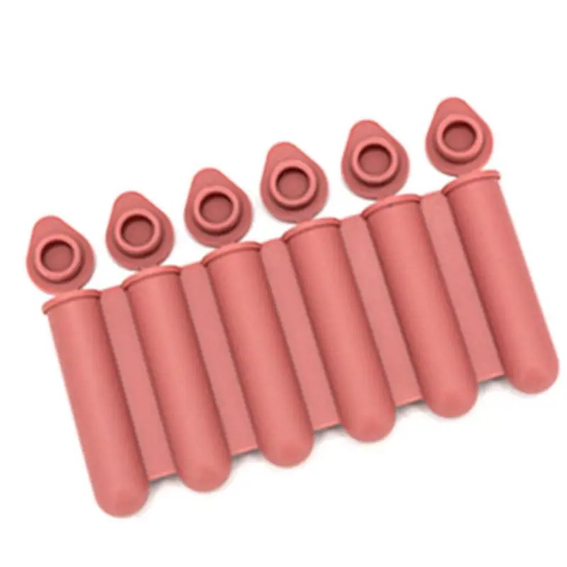 Ice Pop Maker Molds Kid's Ice Pop Maker With Lid Food-Grade Silicone DIY Popsicle Molds For Travel Home Picnic And Work Area