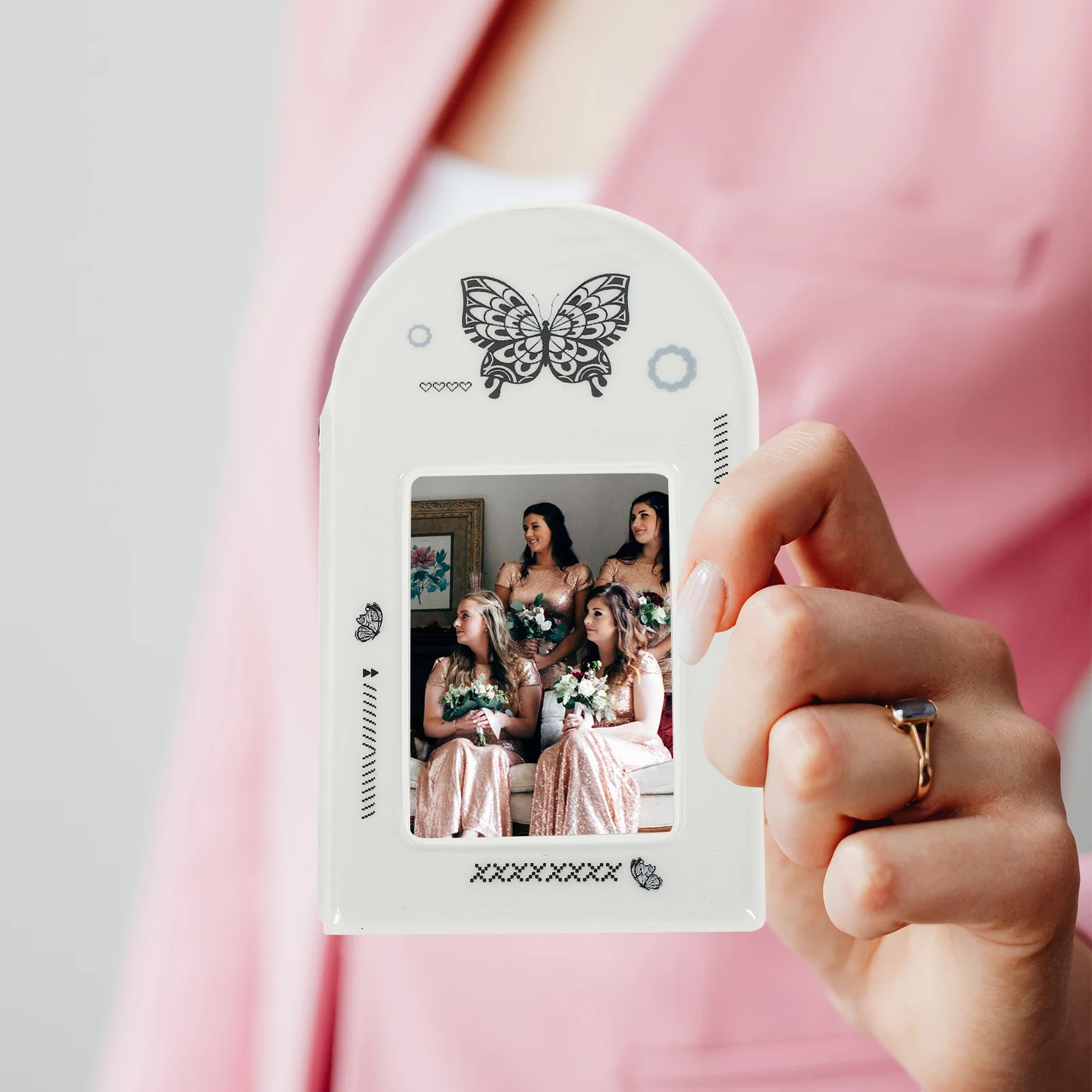 Маленький фотоальбом, портативный держатель для фотографий из ПВХ для фотографий, открыток, семейных воспоминаний для скрапбукинга своими руками, мини-альбом для фотокарт, подарок на память