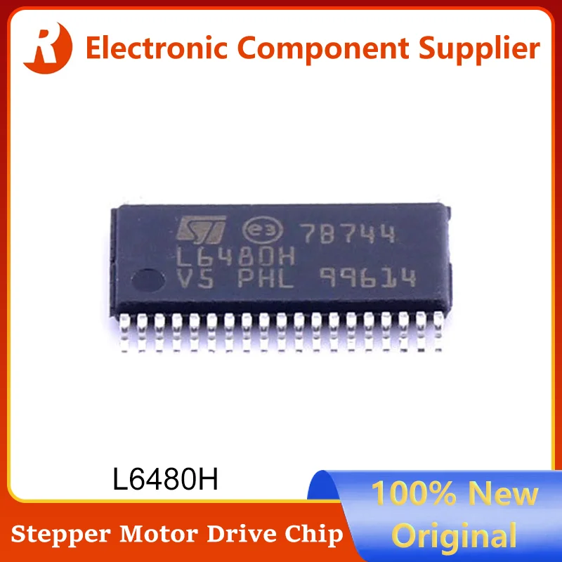 5Pcs L6480H TSSOP38 100% Brand New Original Multi interface Two phase Bipolar Microstepper Motor Driver Chip L6480 6480 TSSOP-38