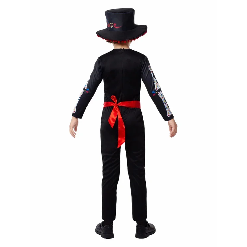 RT01 kostiumy szkieletu dla dzieci Halloween szkielet piżama maluch duch kości strach kostiumy dla dzieci karnawałowe kostiumy do przebierania*Jk2