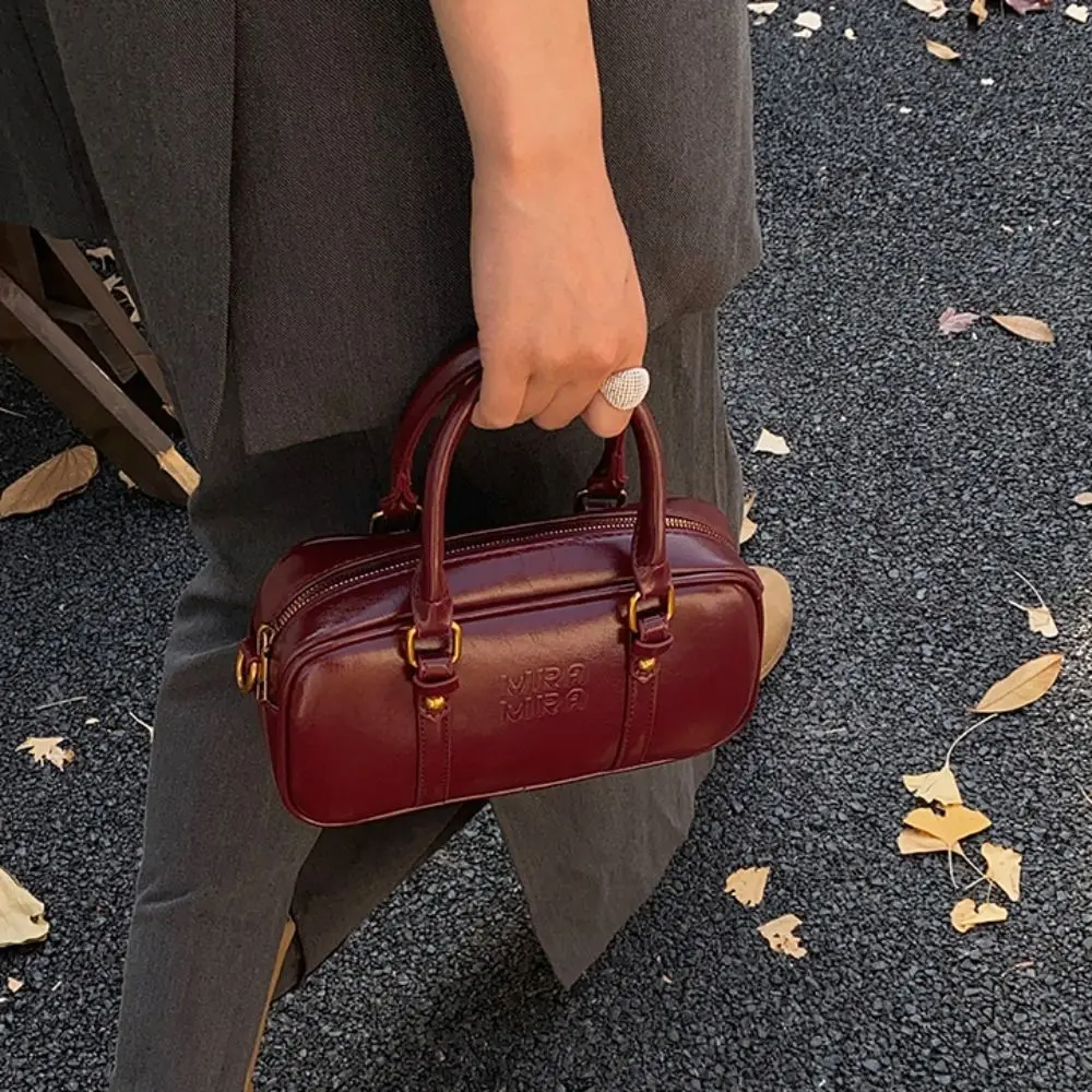أنيقة بو الجلود البولينج حقيبة بلون حقيبة يد بو بوسطن حقيبة سعة كبيرة الكورية نمط حقيبة رافعة الفتيات/الإناث #3
