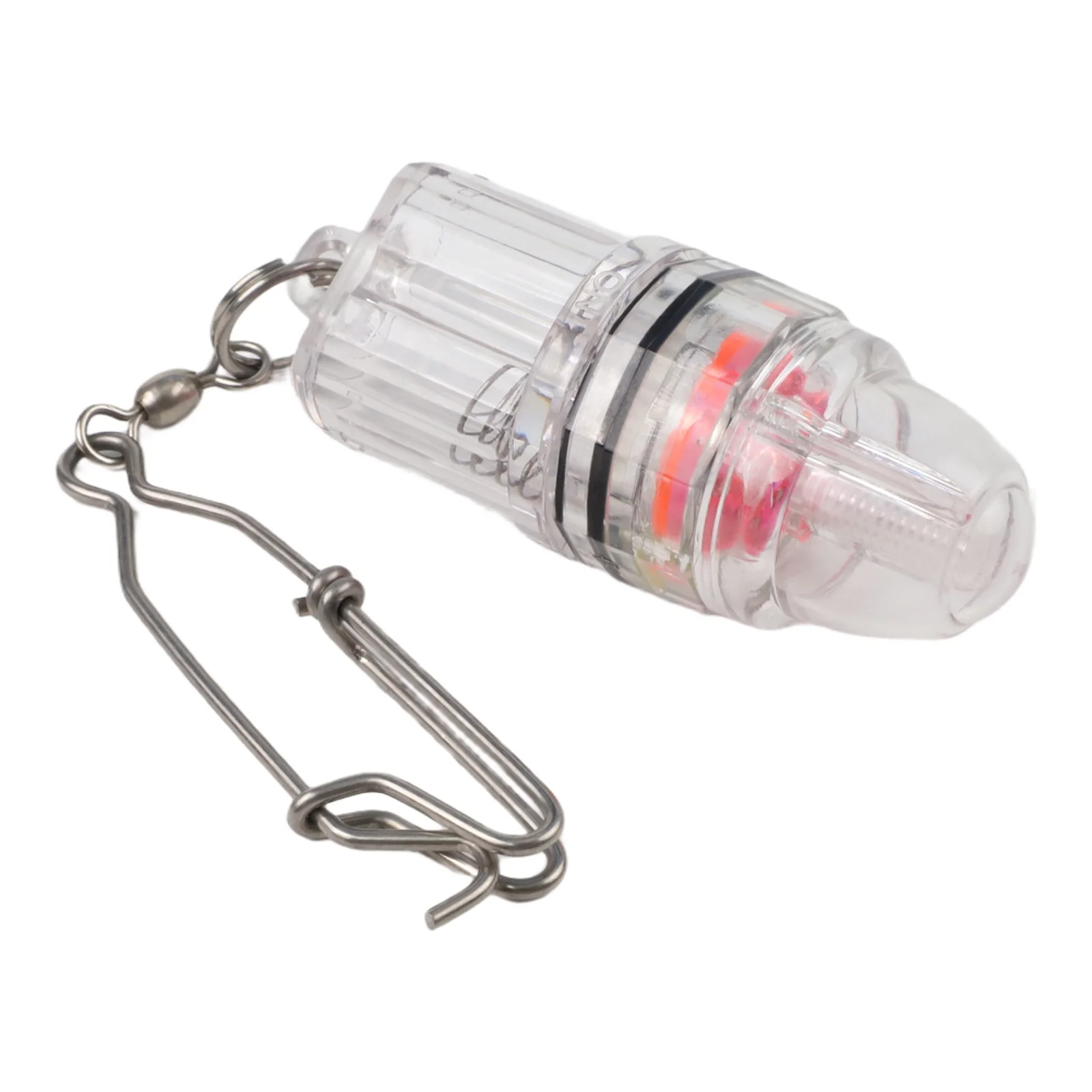Red Underwater Lure Effective Fish Attractor Light Portable Fishing Tool Compact Fishing Light Steady Flashing Modes 90g Weight