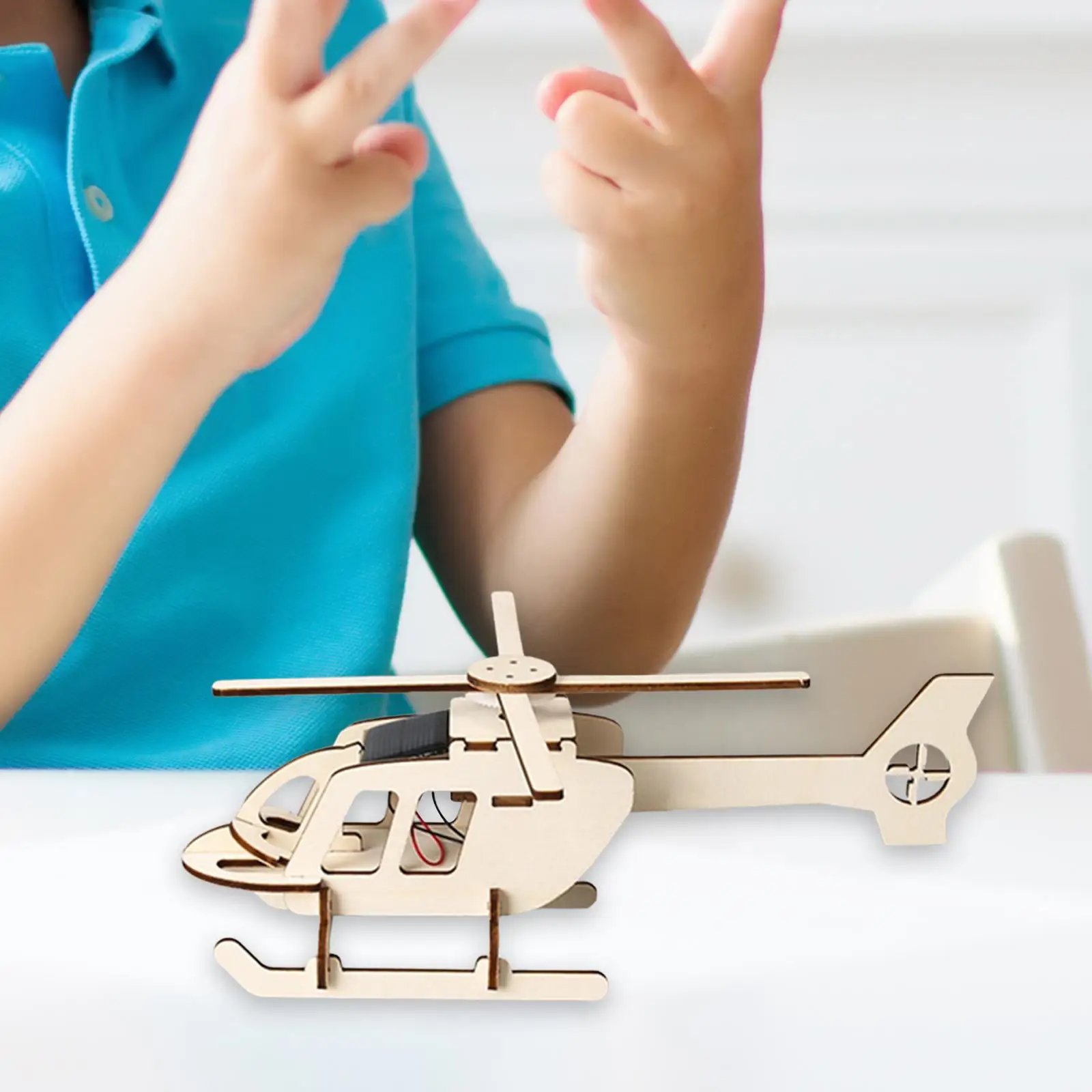 مجموعة نماذج مشروع العلوم الخشبية لتقوم بها بنفسك تجميع طائرات الهليكوبتر الشمسية لعبة تعليمية مشروع بناء للأطفال الأطفال المراهقين الهدايا