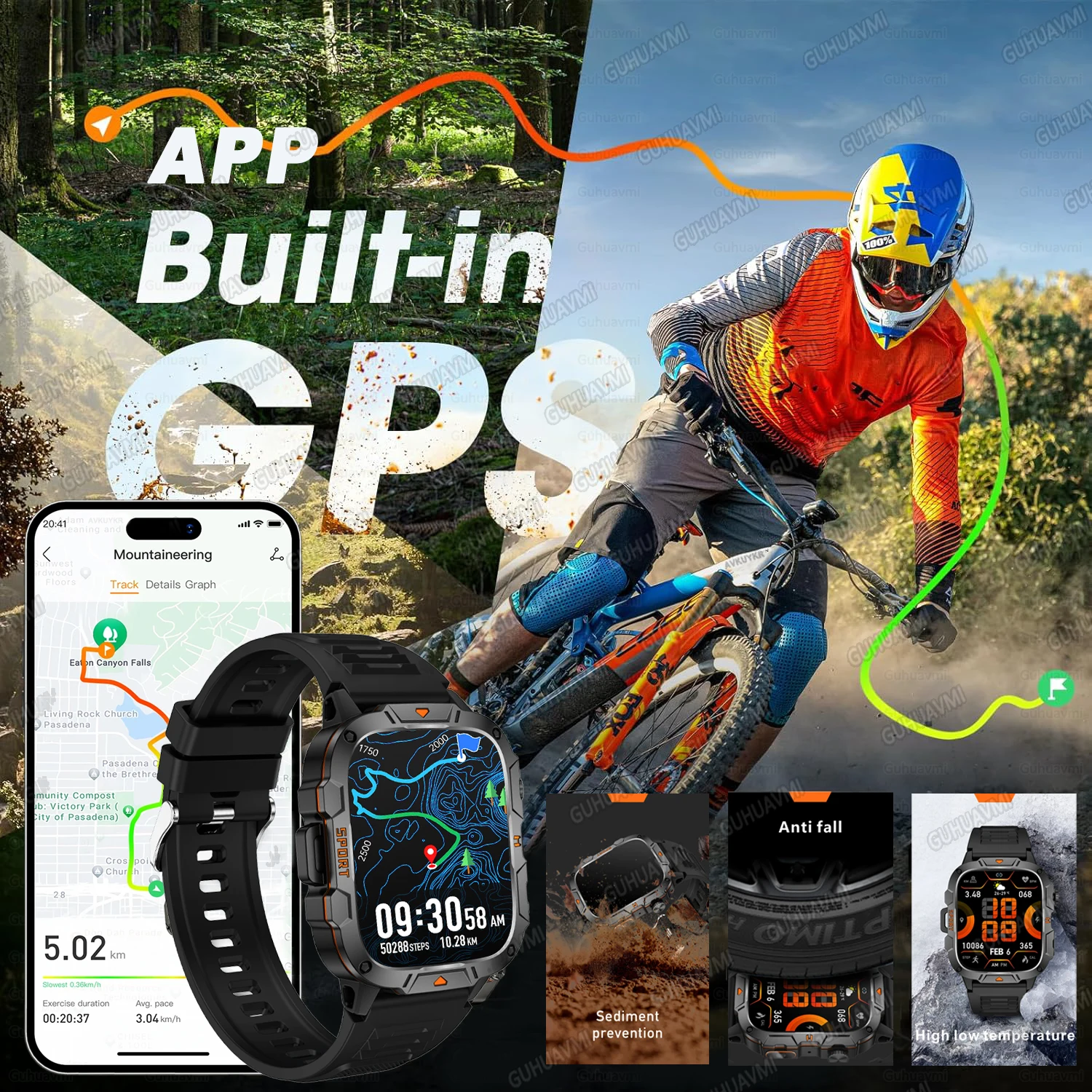 2025Neue Ultimate Edition Gps-Smartwatch in Militärqualität für Männer 5ATM 1,96'' HD AMOLED Herzfrequenz Bluetooth Call Man Smart Watch