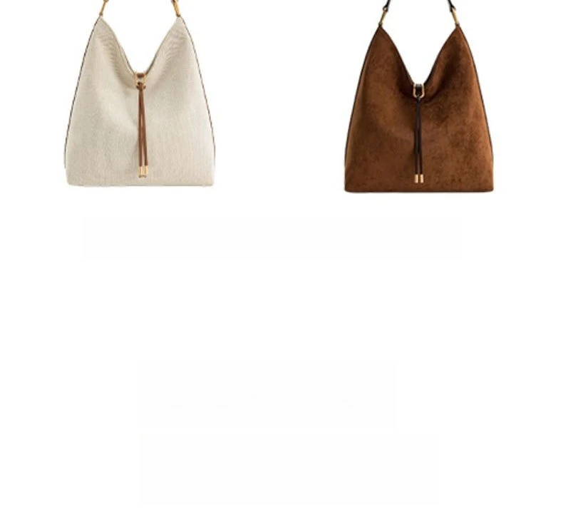JW PEI Tote Bag, New Style, Suede Hobo Bag, Large Capacity, Relaxed Feel, Shoulder Bag/Underarm Bag