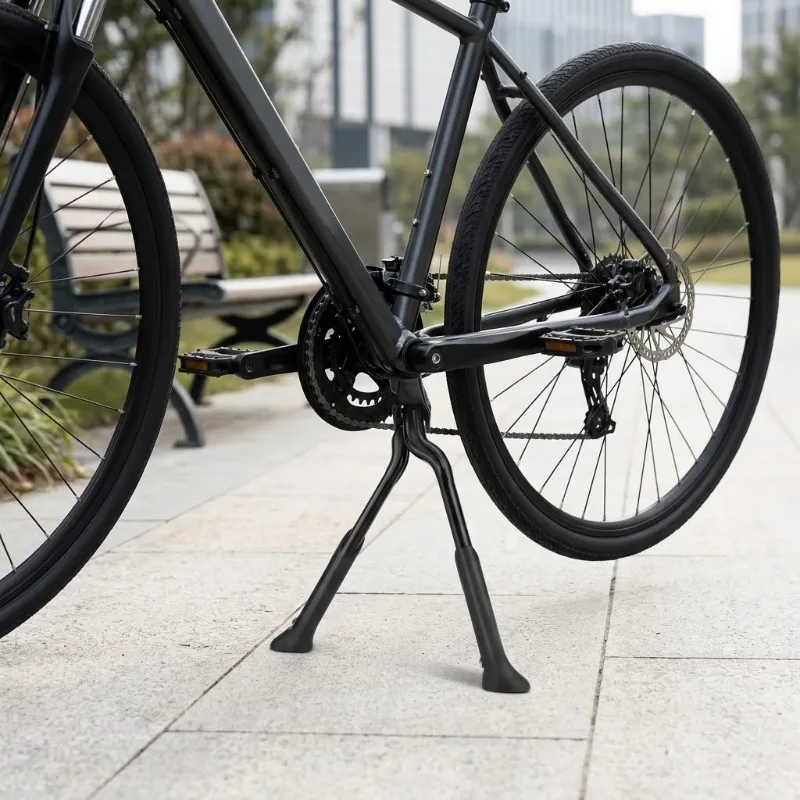 2PC Double Leg Bike Kickstand Center Mount Adjustable Bicycle Stand U Shape Cycling Parking Support Fit 20-29 Inch Non Slip Part