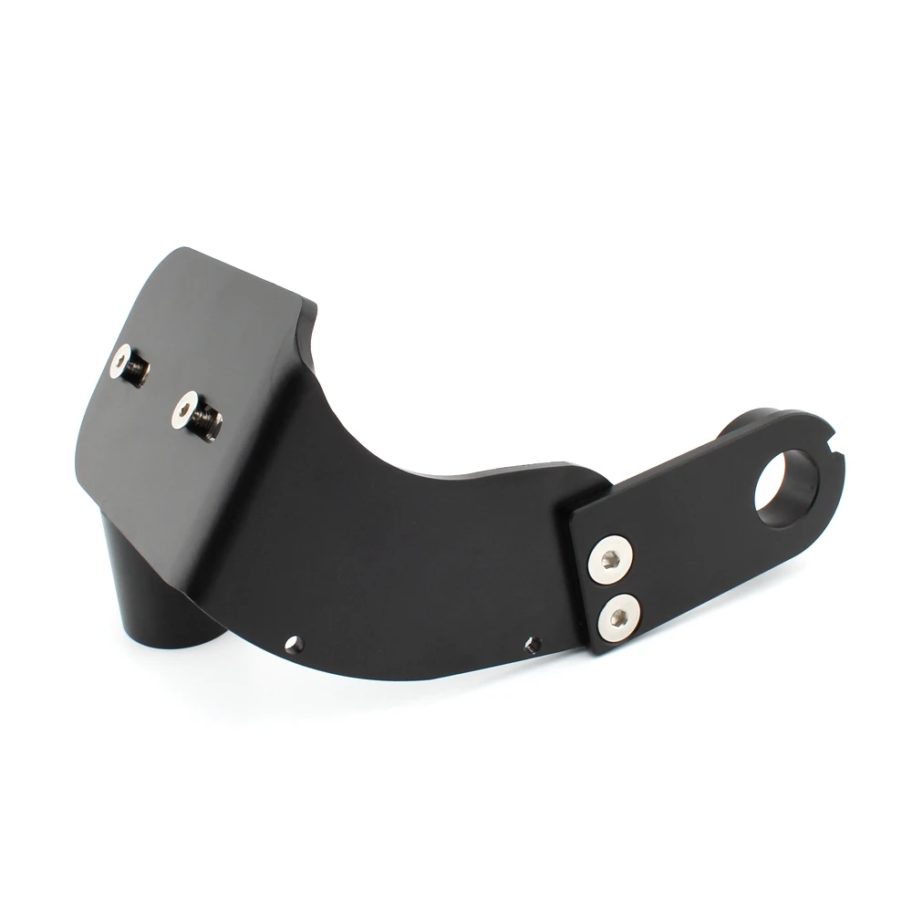Motorcycle Black Modified Side Mount License Plate Bracket Holder For Harley Softail Fat Boy Breakout Dyna Street Bob 2018-2023