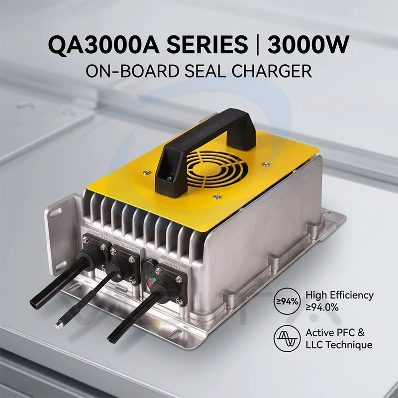 Industrial 3000W Smart Battery Charger 58.4V 30A LiFePO4 Lithium Charger IP67 Waterproof for EV Forklift Factory OEM