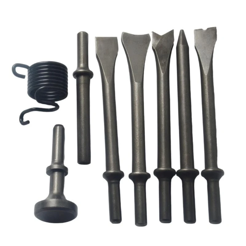 

5asd Air Hammer Pneumatic Chisels Tool Heavy Duty Smoothing Pneumatic Air Rivet Hammer Chisels Carbon Steel Bit Accessories