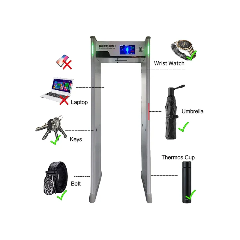 Durable Metal Detector High-Resolution Smart Scratch-Resistant Metal Detector Gate