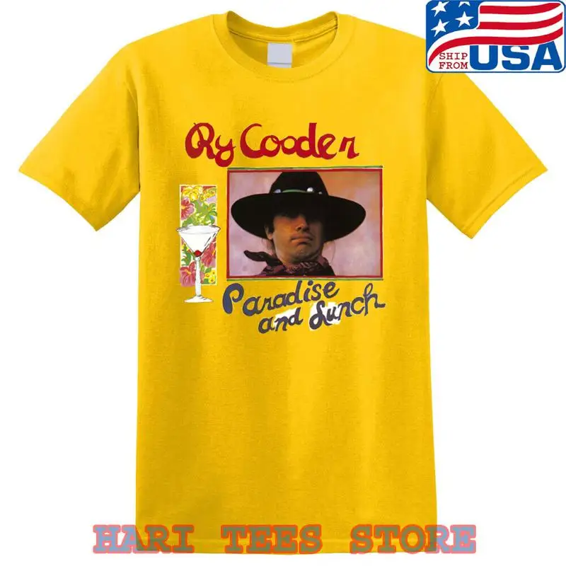 Ry Cooder Paradise And Lunch Men's Yellow Size S to 5XL T shirt