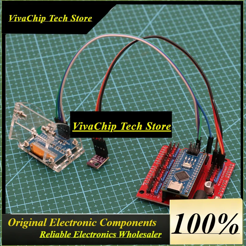 VIVaS1Set DIY Tech Innovation RC Model Airplane Rocket Altimeter Barometer Module Temperature/Humidity Sensing Real-time Display
