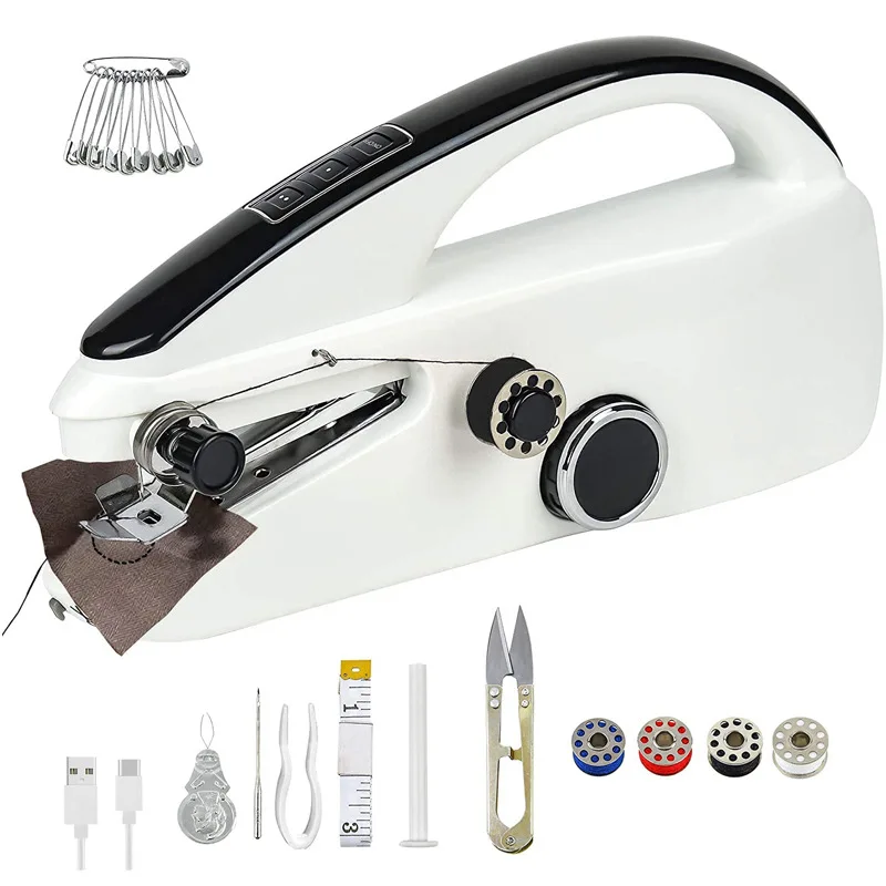 Handheld Sewing Machine Mini Portable Home Sewing Machine Two-speed Adjustable Electric Sewing Machine